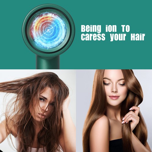 Professional Ionic Hair Dryer Powerful Blow Dryer Fast Drying Portable Travel US - Picture 3 of 6