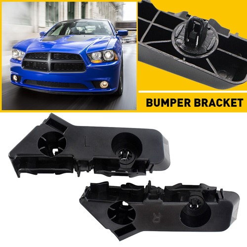 FRONT BRACKET BUMPER COVER DRIVER PASSENGER & SIDE FOR 2011-2014 DODGE CHARGER - Picture 11 of 18