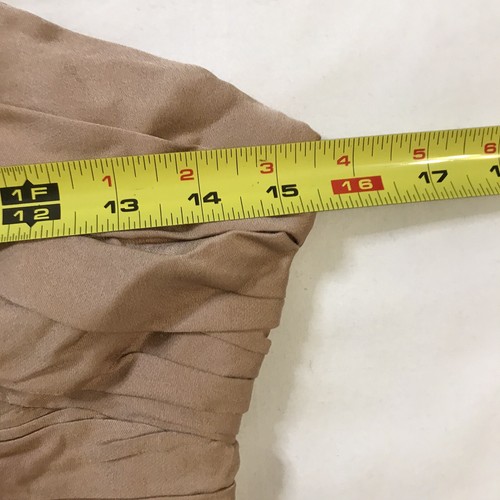 Zara Top Bustier Womens Small Gold Shiny Keyhole Neck Lined Zipper - Picture 4 of 7