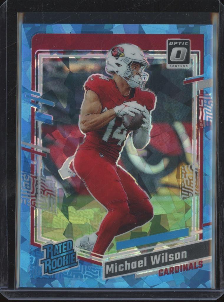2023 Panini Donruss Optic MICHAEL WILSON #204 RC Rookie Ice Prizm /15 CW1