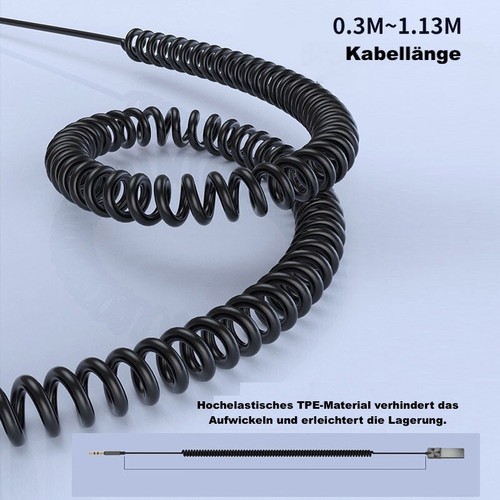 Bluetooth 5.0 Empfänger Adapter 3.5mm Jack Auto AUX Audio Stereo USB KFZ - Bild 5 von 6