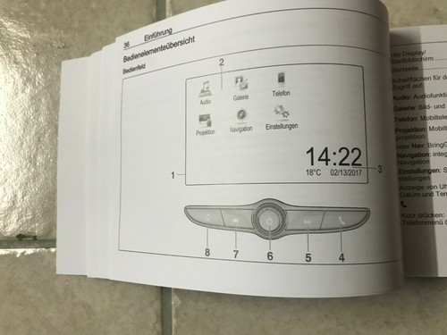 OPEL ASTRA K Infotainment 2020 2021 2022 Handbuch Betriebsanleitung Radio NAVI - Bild 7 von 10