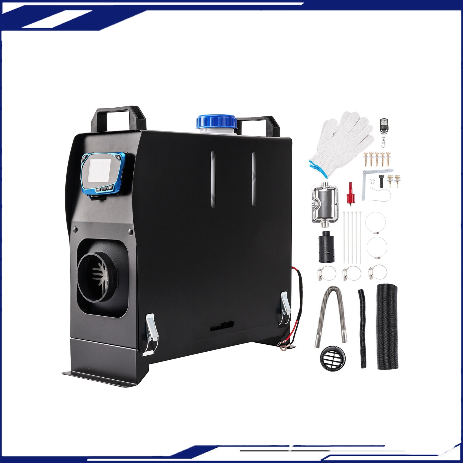 12V 5KW All In One Diesel Air Heater LCD Thermostat Boat Motorhome Truck Trailer