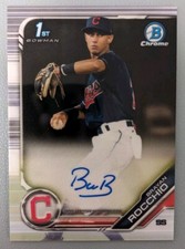 2019 1st Bowman Chrome Auto Brayan Rocchio #CPABR Autograph