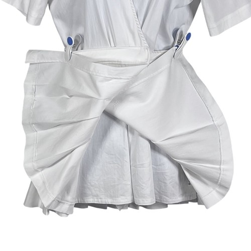 Zara Womens XS White Pleated Wrap Tennis Skort Dress Pickleball Preppy Old Money - Picture 7 of 15