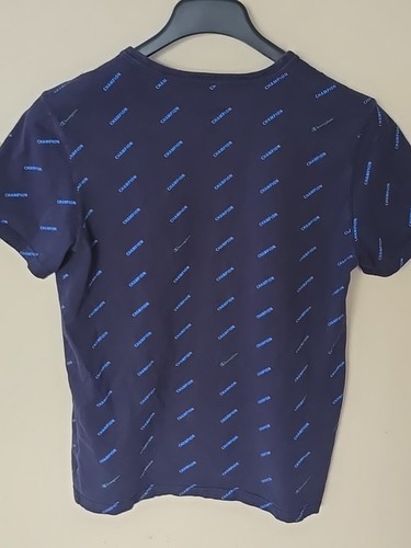 Camiseta Champion Para Hombre Auténtica Athleticware Para Hombre Talla M Estampado Completo Azul - Imagen 9 de 10