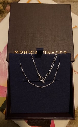 Monica Vinader feine Perlenkette Armband Sterlingsilber - Bild 1 von 3