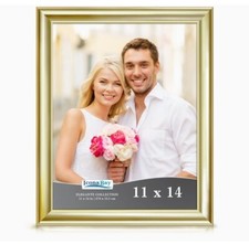 Icona Bay 11x14 Gold Picture Frame, Wall Mount or Table Top, Elegante Collection