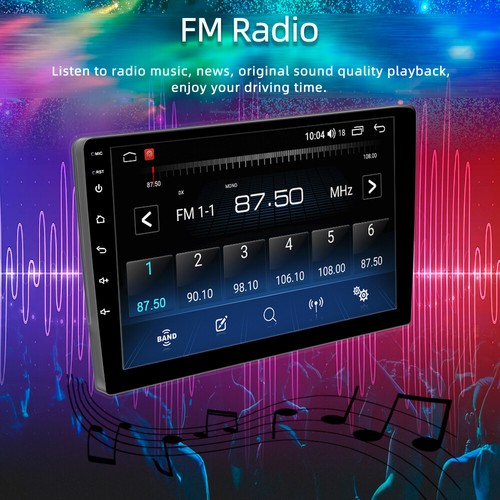 9" Double 2 Din Android Touch Screen 2+32G Car Stereo Radio BT GPS Navi Carplay - Picture 10 of 12