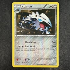 Pokemon TCG Lairon Plasma Blast 58/101 Reverse Holo Uncommon Card