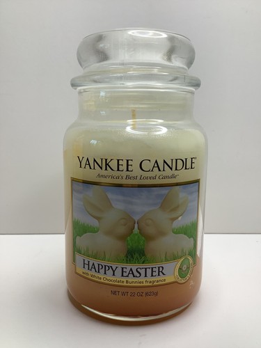 Tarro grande Yankee Candle HAPPY EASTER 22 oz. Conejitos de chocolate blanco - Imagen 1 de 4