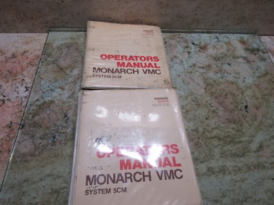  MONARCH VMC SYSTEM 5 OPERATORS MANUAL VMC-75 OPR 5CM-2 CNC VERTICAL MILL