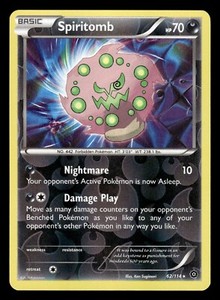 Spiritomb 62/114 Reverse Holo Rare XY Steam Siege Pokemon Card - 1