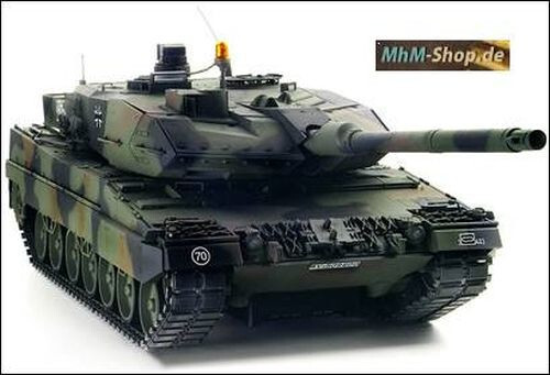 Carro armato Tamiya/RC Leopard 2A6 Full Option+rete mimetica 48x45 cm in scala 1:16 - Foto 9 di 21