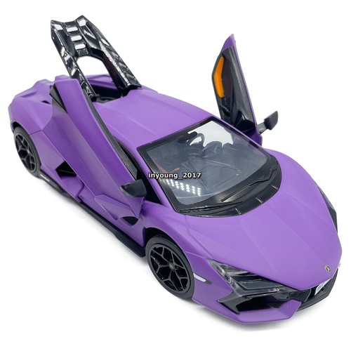 1:24 Lamborghini Revuelto Model Car Diecast Toy Cars Boys Toys for Kids Purple - Picture 9 of 12
