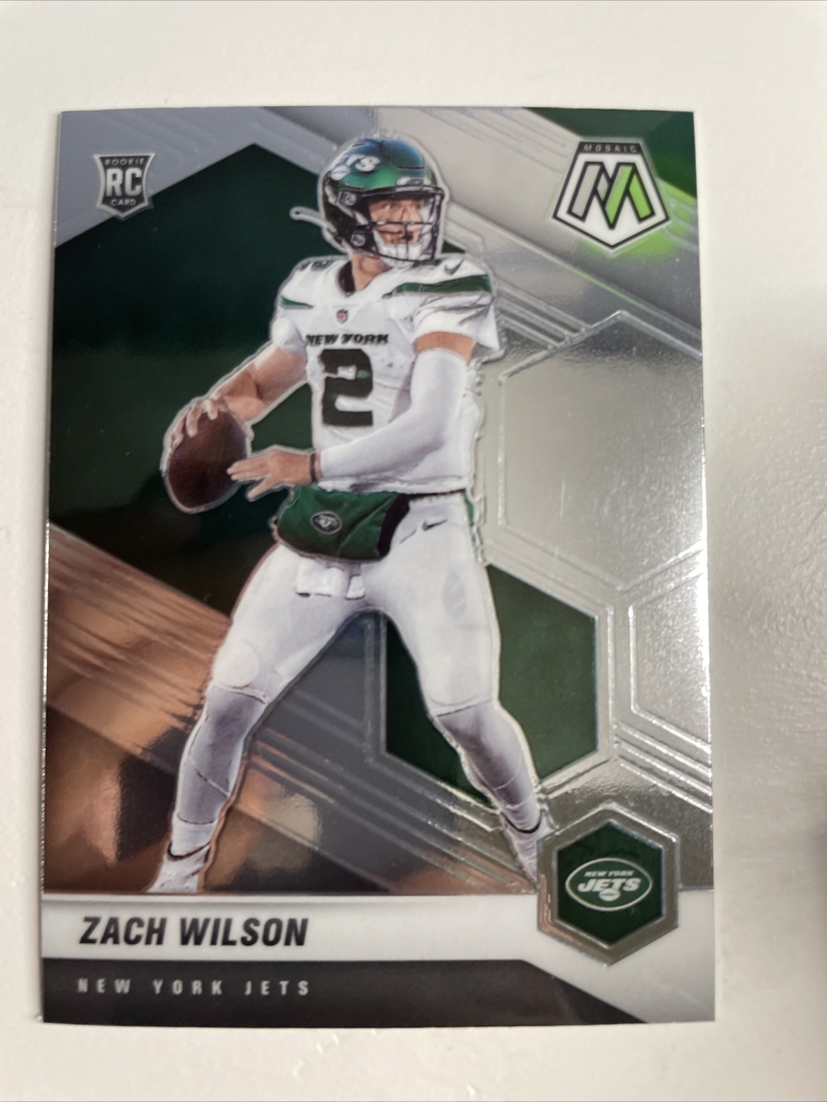 2021 Panini NFL Mosaic Zach Wilson #302 Base Rookie RC - New York Jets QB
