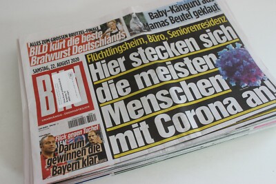 BILDzeitung 22.08.2020 August 22.8.2020  Corona Bayern München
