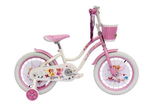 16" Girl Kids Bike with Training Wheels & Basket Freestyle Present Gift Bicycle - Picture 7 of 7
