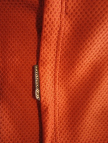 Chaqueta De Colección Salomon Naranja Tejido Waffle Para Hombres XL Capa Base Cremallera Frontal con Bolsillos - Imagen 20 de 24