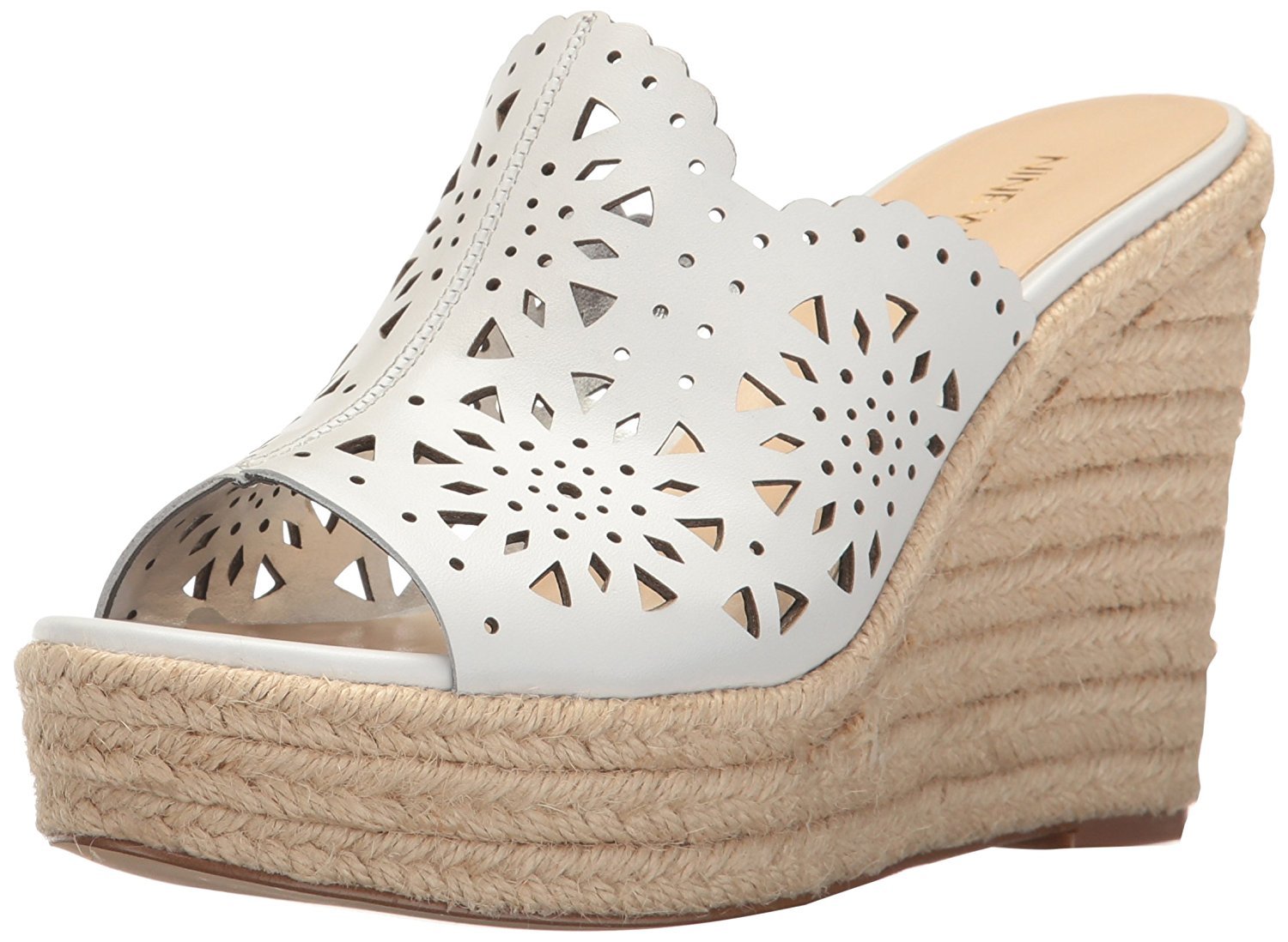 Nine West mujeres abierta derek dedo del pie leger sandalias de cuero con tacón de cuña Weiss gro Nine Nine Nine West mujeres abierta derek dedo del pie leger sandalias de cuero con tacón de cuña Weiss gro alto descuento