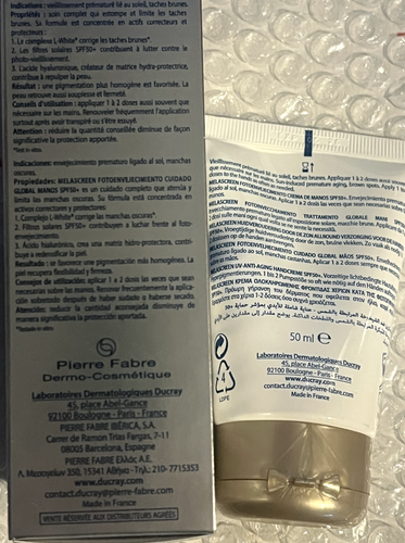 Ducray Melascreen Photo Aging Hand Care Spf 50+ Corrects Brown Spots 50ml - Picture 4 of 4
