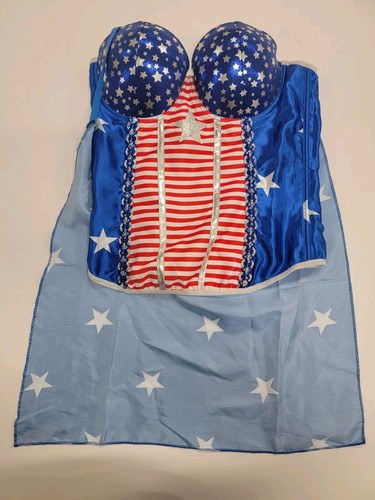 Dream Weavers Bustier Corset Wonder Woman Costume Cosplay Adult M Medium 