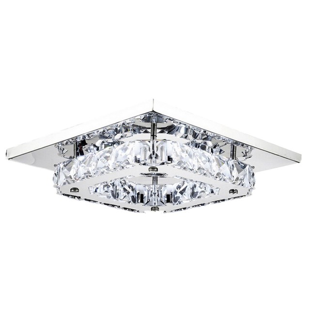 8 Led Flush Mount Modern Transpa Stainless Steel Ceiling Light 8 Led Crystal Flush Mount Modern Transpa Stainless Steel Ceiling Light V8f0