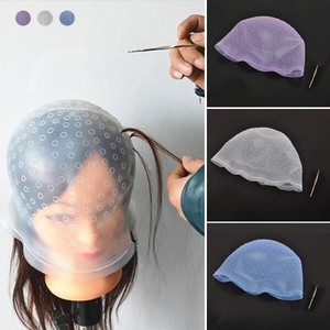 Silicone Reusable Hairdressing Hair Hat Color Tipping Highlighting