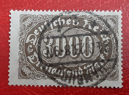 Germany Stamps Deutsches Reich 3000 Mark Mi. Nr. 254 c (20926) - Photo 1 sur 3