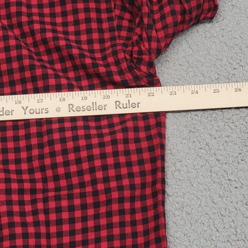 Gitman Bros Shirt Mens Large Red Buffalo Check Flannel USA Made Vintage - Picture 5 of 11