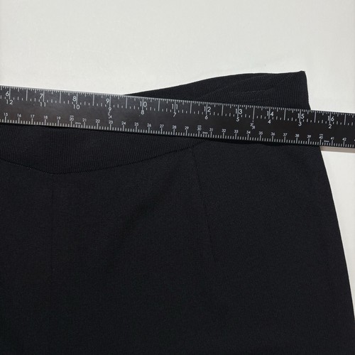 Exclusively Misook Pull On Capri Pants Womens L Black Stretch Crop Knit Travel - Picture 6 of 11