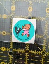 Vintage Stickers Skunk Scratch And Sniff Sticker Mod 80s MATTE Berenstain Bear