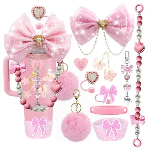 Set accessori tazza per tazza Stanley 40 oz e 30 oz bicchiere viaggio regalo di Natale - Foto 1 di 20