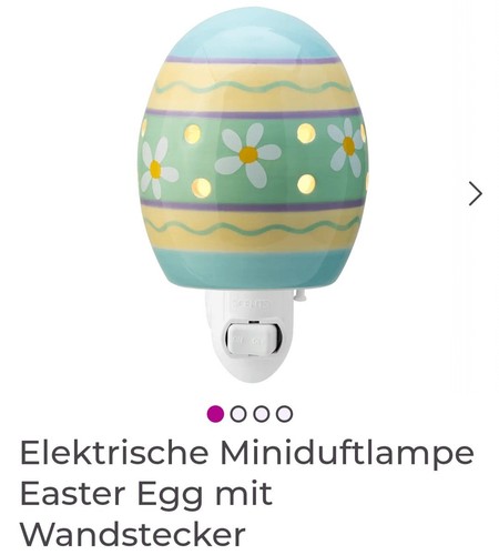 Scentsy elektrische Mini Duftlampe "Easter Egg" mit Wandstecker, Neu & OVP  - Bild 2 von 3
