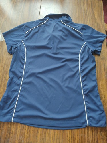Slazenger Damen Golfshirt Hydro-dri 1/4 Zip blau sehr guter Zustand - Bild 4 von 6