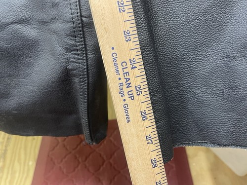 UNIK Leather Overall Bibs Mens Size 2XL Black Full Zipper Leg - Bild 9 von 17