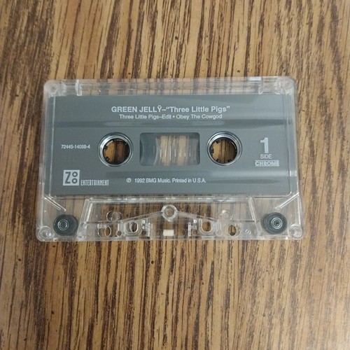 Green Jello "Three Little Pigs" And "Obey The Cowgod" Rare Cassette Tape Single - Picture 3 of 4