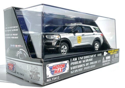 MotorMax 1/43 Scale 2022 Ford Explorer Iowa State Patrol Custom - Picture 17 of 19