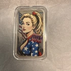 Bullion Baddies 1 oz Silver Bar w/ COA - 4th of July Patriot Tess
