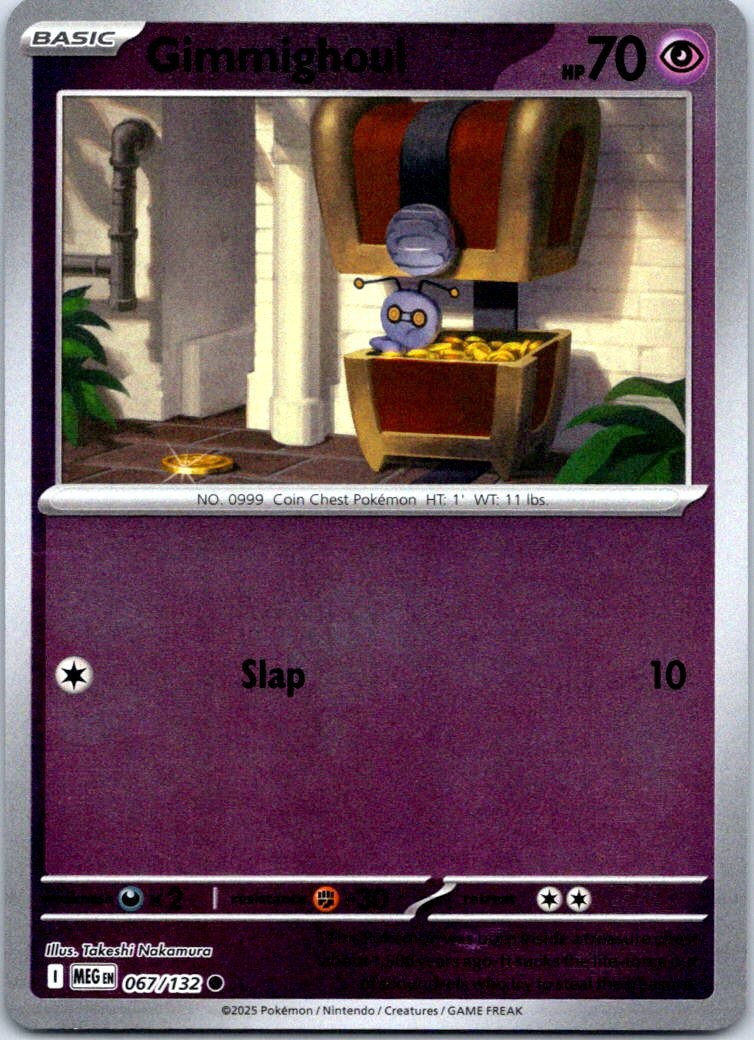 Gimmighoul Common ME01: Mega Evolution 067/132 NM