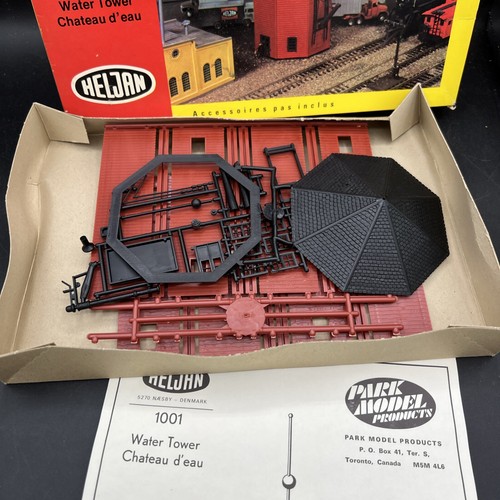 NOS Vintage HELJAN Water Tower Unassembled KIT - No. 1001 HO Scale - Picture 3 of 4