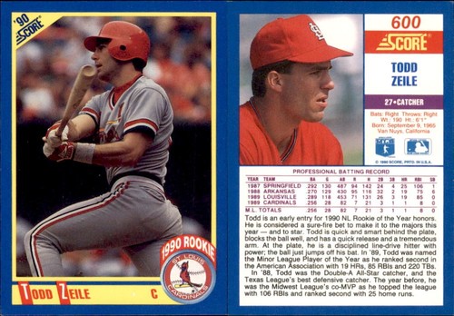 1990 Score-MLB-Baseball-Stars-#501-704 -Traded-You Pick-Volume Discount-2276 - Picture 97 of 203