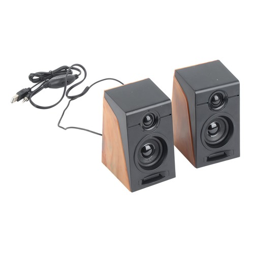 PC Speakers HiFi Deep Bass Adjustable Volume Plug And Play Desktop Speakers F FY - Afbeelding 13 van 24
