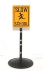 Vintage 1950s Toy Tonka Truck Pressed Steel Slow School Sign State Hi-Way Dept