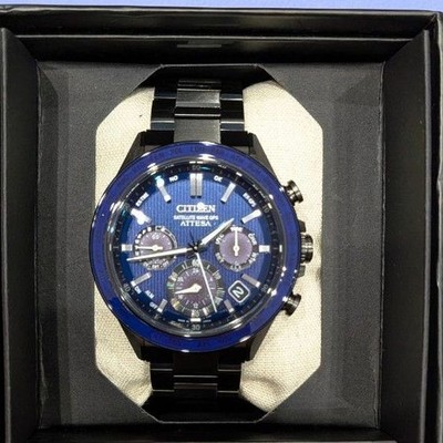 [Excellent] CITIZEN Attesa CC4059-64L Black Titanium Eco-Drive GPS From Japan