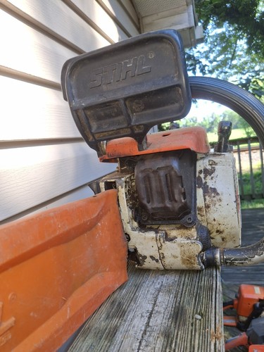Vintage Stihl 032AV Chainsaw with Rare Chain Brake (Working Unknown) - Picture 6 of 13