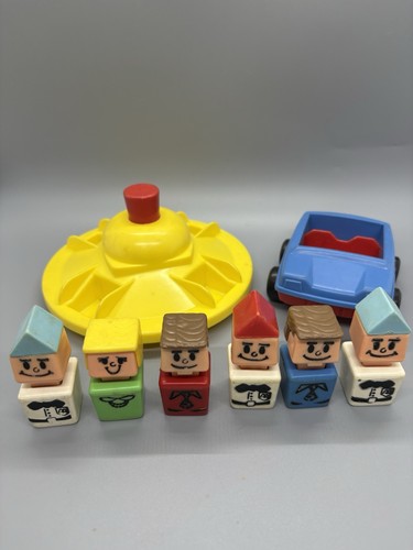 Vintage Playskool Familiar Places McDonalds Spielset Zubehör Konvolut mit 6 Personen
