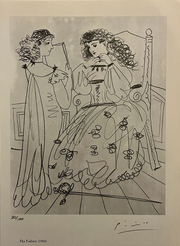 Pablo Picasso Hand Signed Original Litho Print Certificate $3500 Appraisal#! &! - Picture 2 of 12