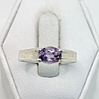 Stunning .925 Vintage Sterling Silver Estate Ring Size 8.5 with Purple stone