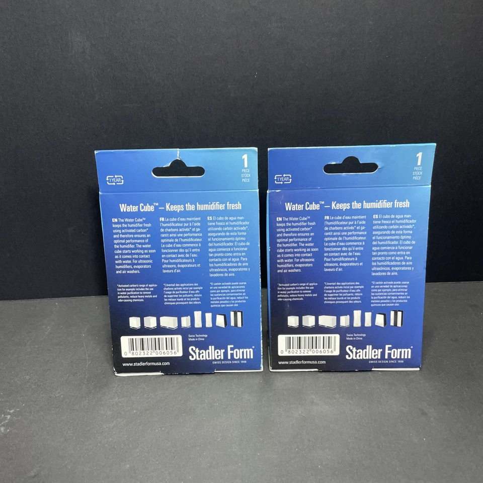 Two (2) STADLER FORM Water Cube Active Carbon Freshener for Humidifiers New - Image 2 of 4